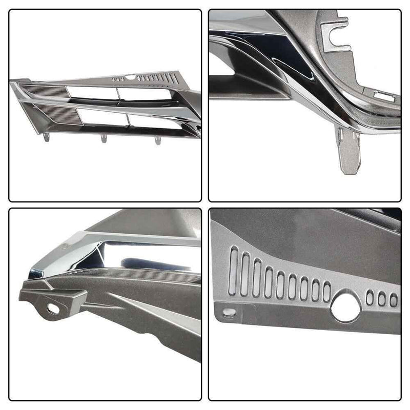 DURAFORCE Front Bumper Upper Grille Replacement For Toyota Sienna 2018-2020 Chrome Trim