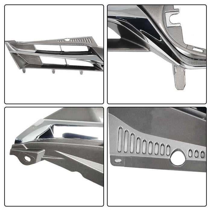 DURAFORCE Front Bumper Upper Grille Replacement For Toyota Sienna 2018-2020 Chrome Trim