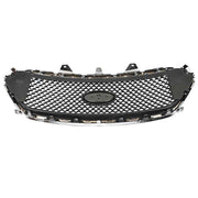 DURAFORCE For 2013-2019 Ford Taurus Chrome+Black Mesh Style Front Upper Bumper Grille