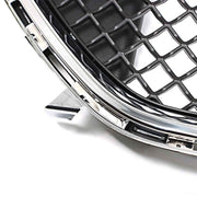 DURAFORCE For 2013-2019 Ford Taurus Chrome+Black Mesh Style Front Upper Bumper Grille
