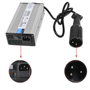 DURAFORCE 48V/6A Snap Head 3Pin Golf Cart Plug Battery Charger Club Car For E-zgo Scooters