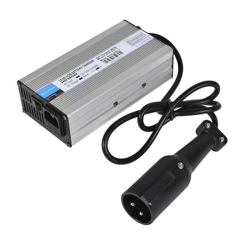 DURAFORCE 48V/6A Snap Head 3Pin Golf Cart Plug Battery Charger Club Car For E-zgo Scooters