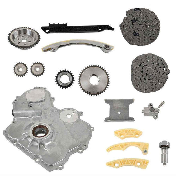 DURAFORCE Timing Chain Kit + Oil Pump For Chevrolet Malibu Equinox HHR 2.2L 2.4L l4 DOHC