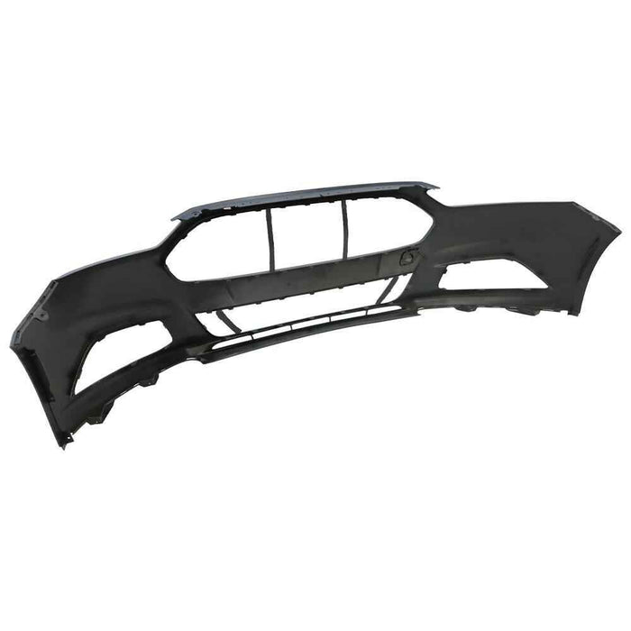 DURAFORCE Primed Front Bumper Cover W/O Radar Holes Plastic For 2013-2016 Ford Fusion S SE