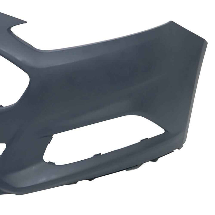 DURAFORCE Primed Front Bumper Cover W/O Radar Holes Plastic For 2013-2016 Ford Fusion S SE