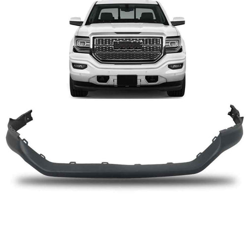 DURAFORCE Fit For 2016-2018 GMC Sierra 1500 Front Upper Bumper Cover Replacement Primered