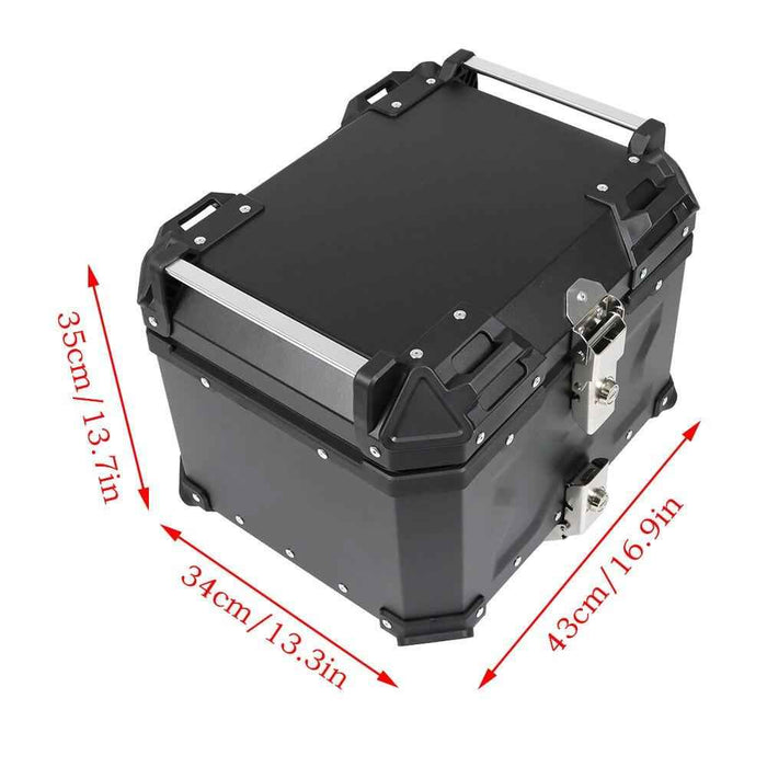 DURAFORCE Waterproof Motorcycle 45L Luggage Tail Box Scooter Trunk Storage Top Case New