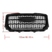 DURAFORCE Front Bumper Grille Fit For GMC Sierra 1500 Denali Style 16-18 Black Mesh Grill