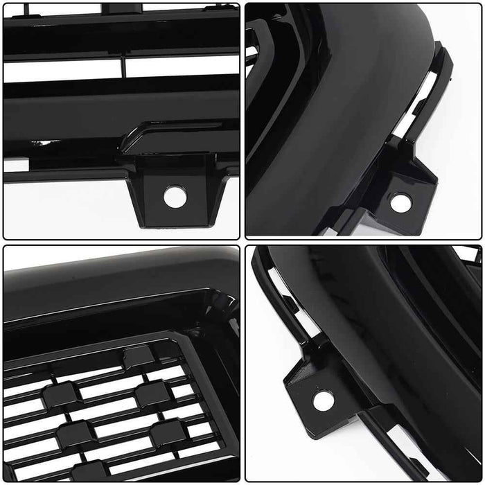 DURAFORCE Front Bumper Grille Fit For GMC Sierra 1500 Denali Style 16-18 Black Mesh Grill