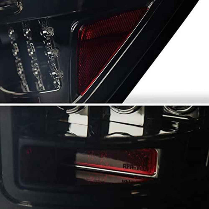DURAFORCE Tail Lights For 2009-2014 Ford F150 Rear Brake Parking Lamp Smoked Housing