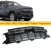 DURAFORCE 85136868 Front Bumper Upper Grille Grill Chrome Trim For 2021-22 Tahoe/Suburban
