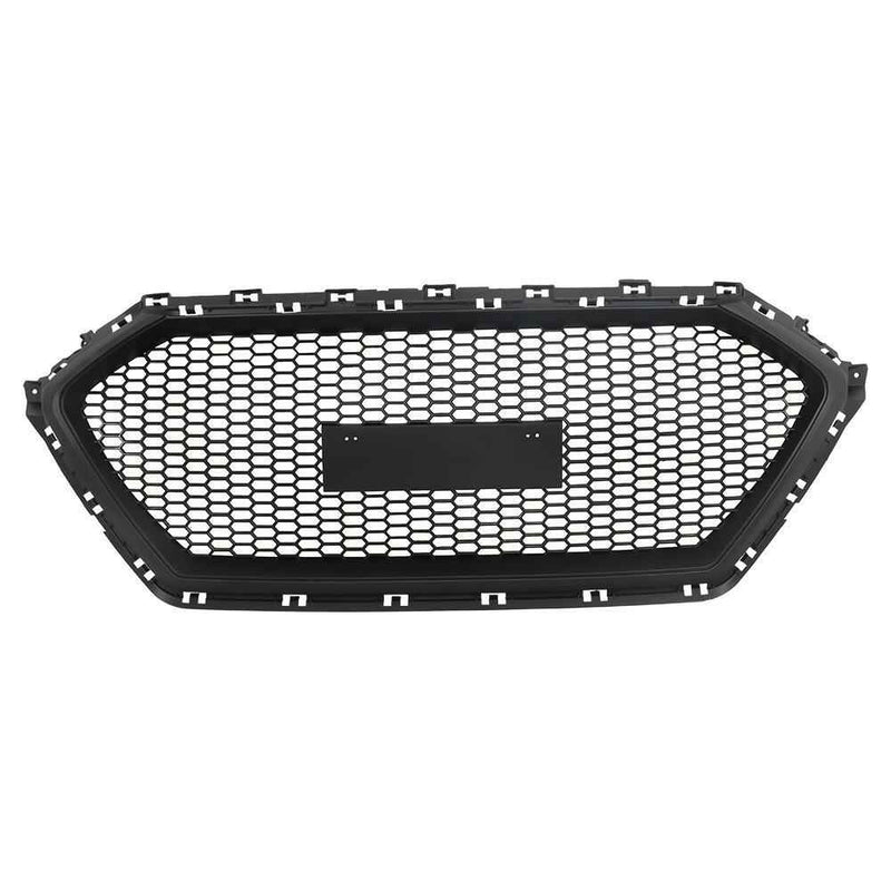 DURAFORCE Black ABS Plastic Grill For 2017 2018 Hyundai Elantra Front Bumper Hood Grille