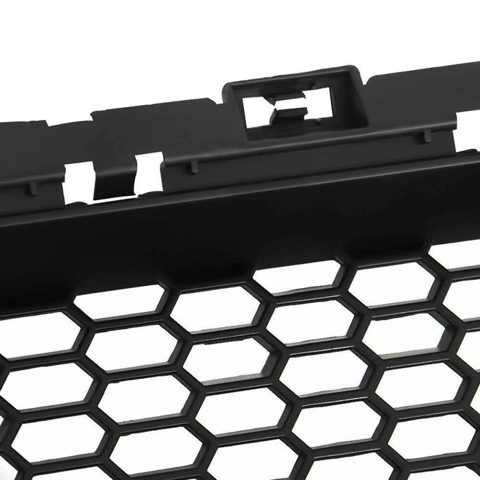 DURAFORCE Black ABS Plastic Grill For 2017 2018 Hyundai Elantra Front Bumper Hood Grille