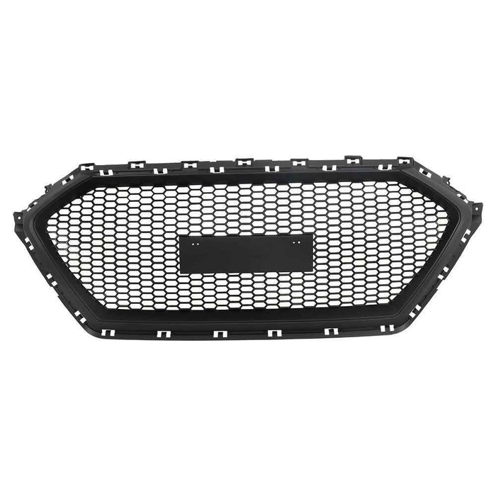 DURAFORCE Black ABS Plastic Grill For 2017 2018 Hyundai Elantra Front Bumper Hood Grille