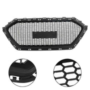 DURAFORCE Black ABS Plastic Grill For 2017 2018 Hyundai Elantra Front Bumper Hood Grille