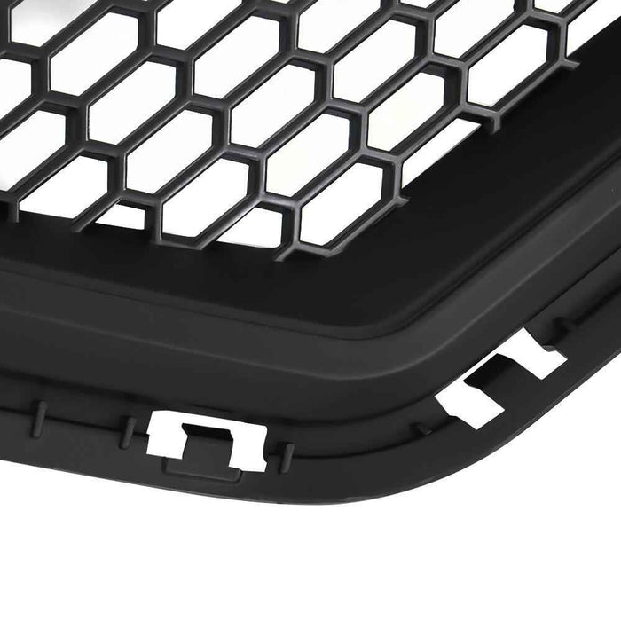 DURAFORCE Black ABS Plastic Grill For 2017 2018 Hyundai Elantra Front Bumper Hood Grille