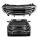 DURAFORCE For 2018-2020 2021 GMC Terrain SLT Front Bumper Grille Black W/Chrome Bar+Frame