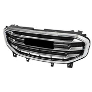 DURAFORCE For 2018-2020 2021 GMC Terrain SLT Front Bumper Grille Black W/Chrome Bar+Frame