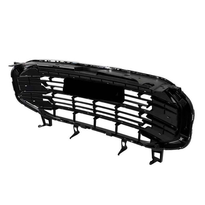 DURAFORCE For 2018-2020 2021 GMC Terrain SLT Front Bumper Grille Black W/Chrome Bar+Frame