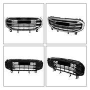 DURAFORCE For 2018-2020 2021 GMC Terrain SLT Front Bumper Grille Black W/Chrome Bar+Frame