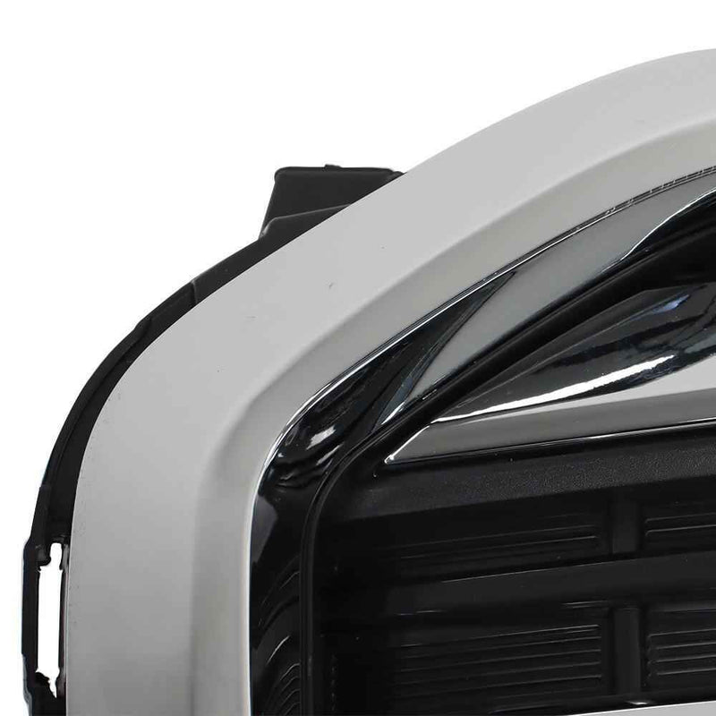 DURAFORCE For 2018-2020 2021 GMC Terrain SLT Front Bumper Grille Black W/Chrome Bar+Frame