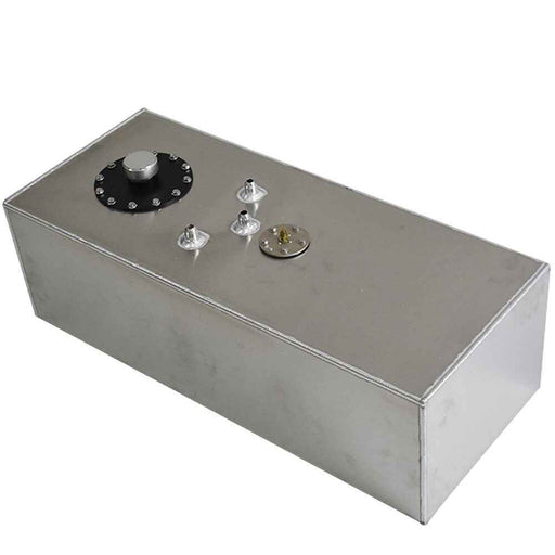 DURAFORCE Aluminum 15 Gallon/60L Racing/Drift Fuel Cell Gas Tank+ Cap+ Level Sender Silver