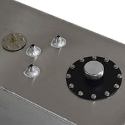 DURAFORCE Aluminum 15 Gallon/60L Racing/Drift Fuel Cell Gas Tank+ Cap+ Level Sender Silver