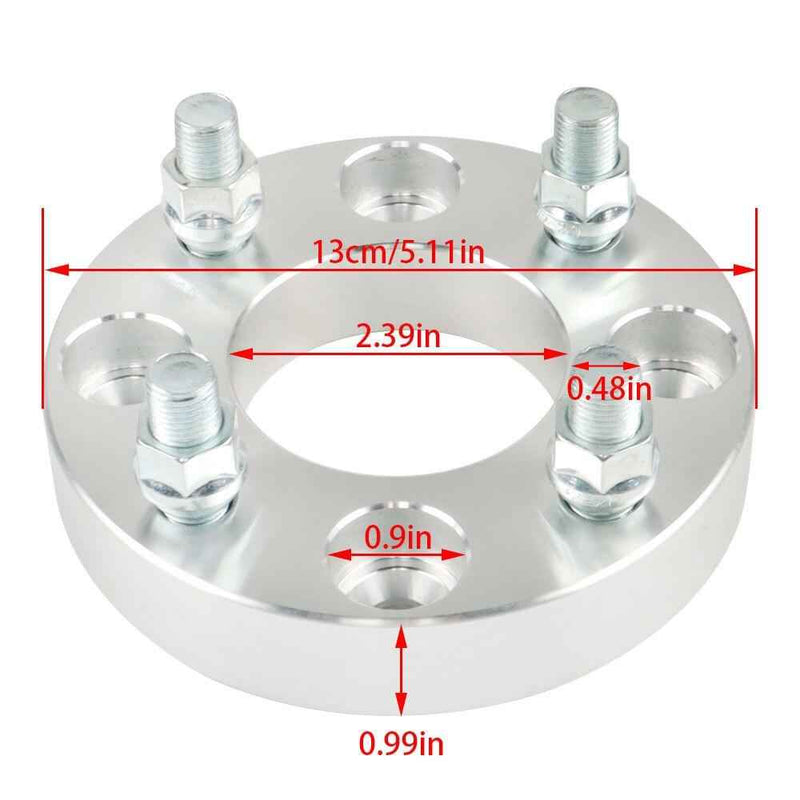 DURAFORCE Golf Cart 4× 1" Wheel Spacers 4x4 4x101.6 1/2"x20 For EZ GO EZGO Club Cars