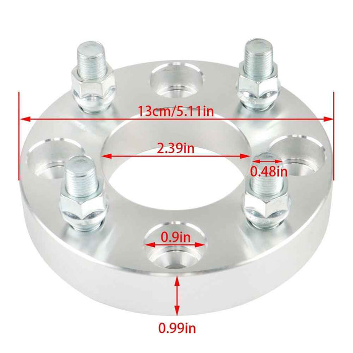 DURAFORCE Golf Cart 4× 1" Wheel Spacers 4x4 4x101.6 1/2"x20 For EZ GO EZGO Club Cars