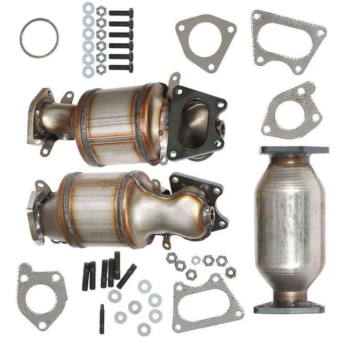 DURAFORCE 3Pcs Catalytic Converter For Honda Odyssey/Ridgeline/Pilot/Accord 3.5L 2003-2008