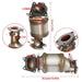 DURAFORCE 3Pcs Catalytic Converter For Honda Odyssey/Ridgeline/Pilot/Accord 3.5L 2003-2008