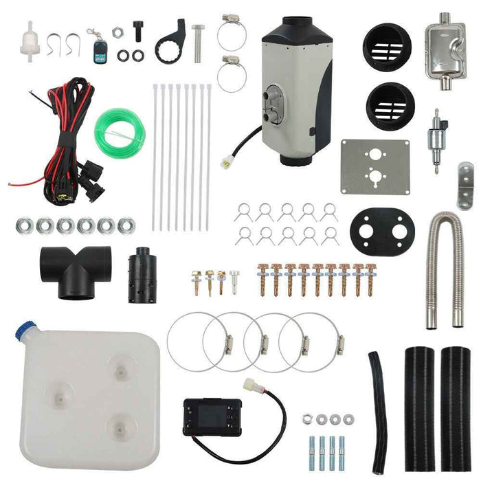 DURAFORCE 12V 5KW Air Diesel Heater LCD Thermostat 10L Tank Fit For Trucks Boat Trailer