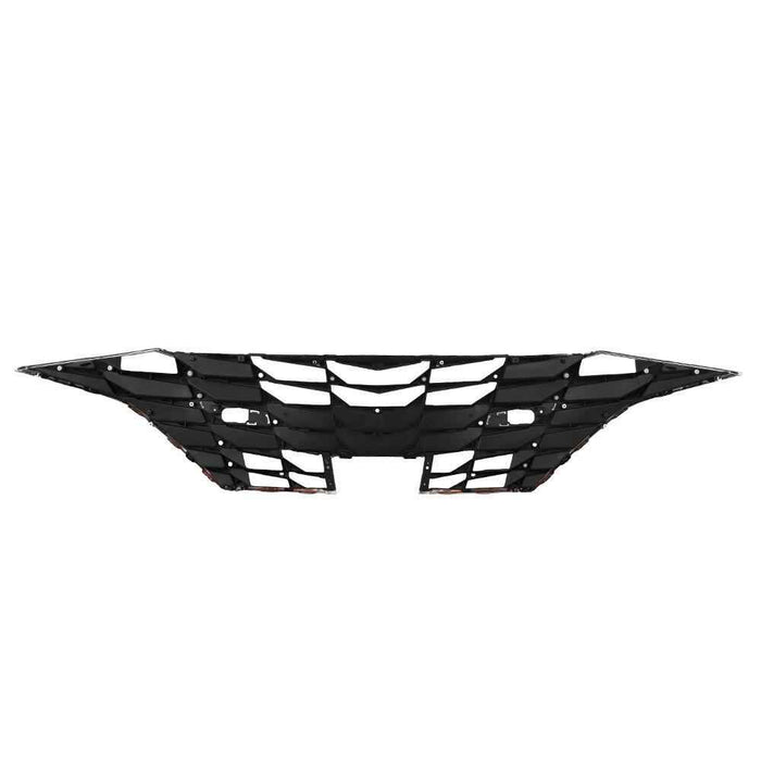 DURAFORCE For Hyundai Elantra 2021-2022 Front Upper Bumper Grille Black Chrome Grill Cover