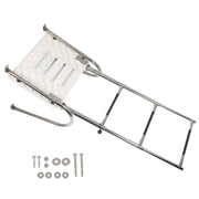 DURAFORCE 3-Step Stainless Steel Ship Ladder With Platform Marine With Telescoping New