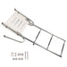 DURAFORCE 3-Step Stainless Steel Ship Ladder With Platform Marine With Telescoping New