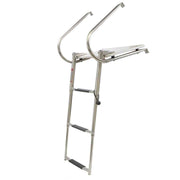 DURAFORCE 3-Step Stainless Steel Ship Ladder With Platform Marine With Telescoping New