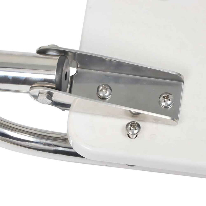 DURAFORCE 3-Step Stainless Steel Ship Ladder With Platform Marine With Telescoping New