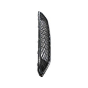 DURAFORCE Black W/Chrome Trim Grill For Ford Fusion 2017 2018 Front Bumper Upper Grille