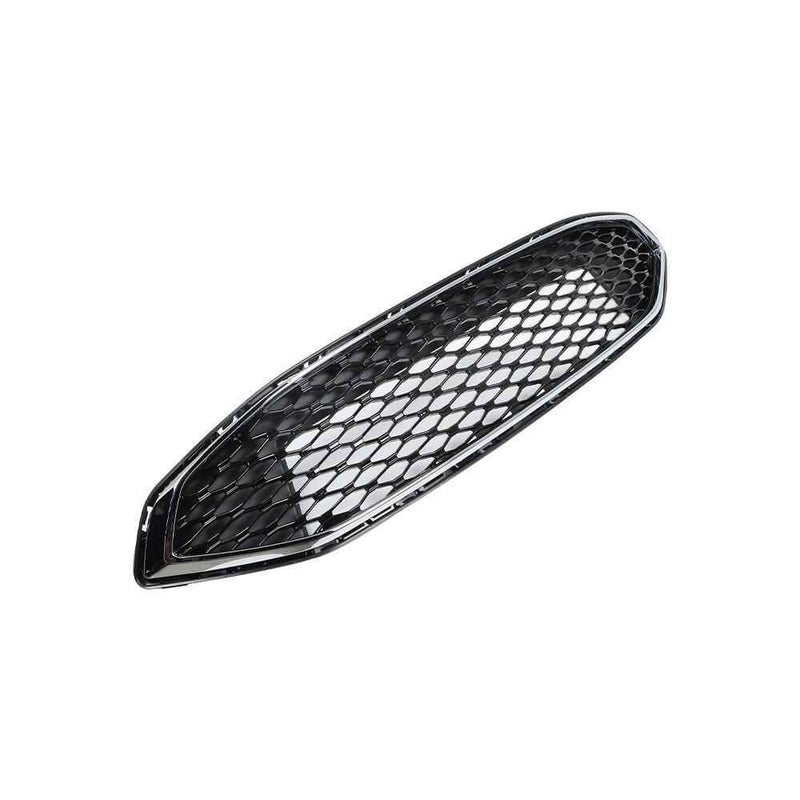DURAFORCE Black W/Chrome Trim Grill For Ford Fusion 2017 2018 Front Bumper Upper Grille
