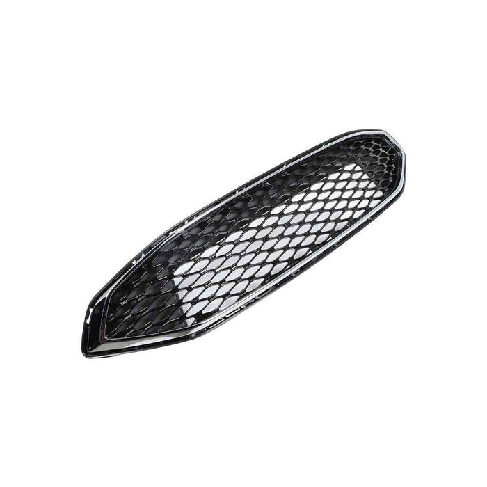DURAFORCE Black W/Chrome Trim Grill For Ford Fusion 2017 2018 Front Bumper Upper Grille