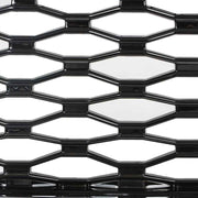 DURAFORCE Black W/Chrome Trim Grill For Ford Fusion 2017 2018 Front Bumper Upper Grille