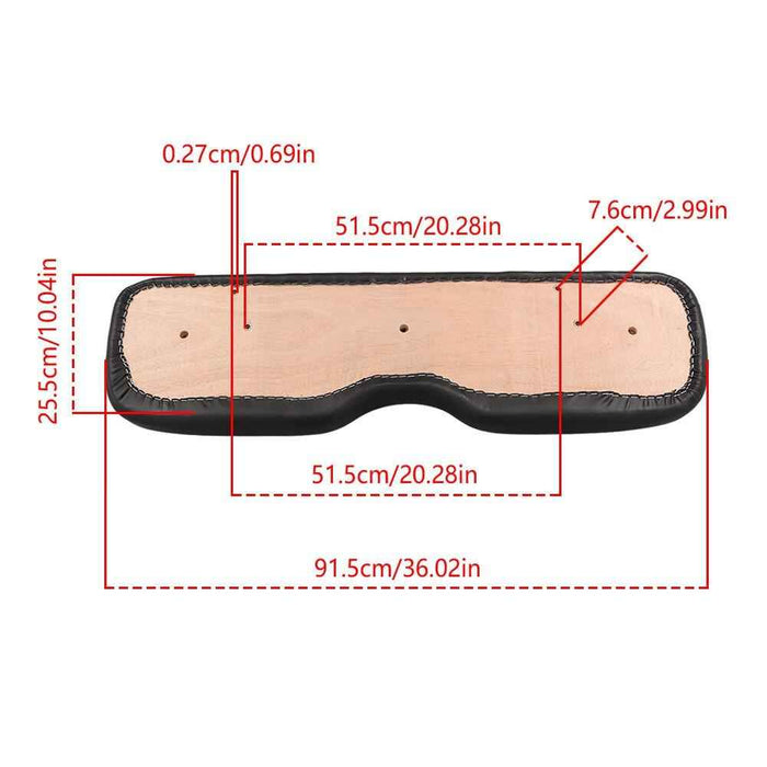 DURAFORCE Golf Cart Front Seat Lean Back Cushion For 1994-2012 2013 EZGO Medalist, TXT