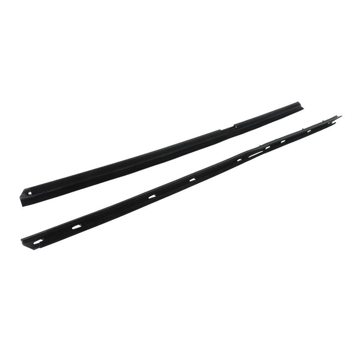 DURAFORCE For Chevy Corvette 1990-1996 4Pcs Black Window Sweep Weatherstrip Felt Seal Kit