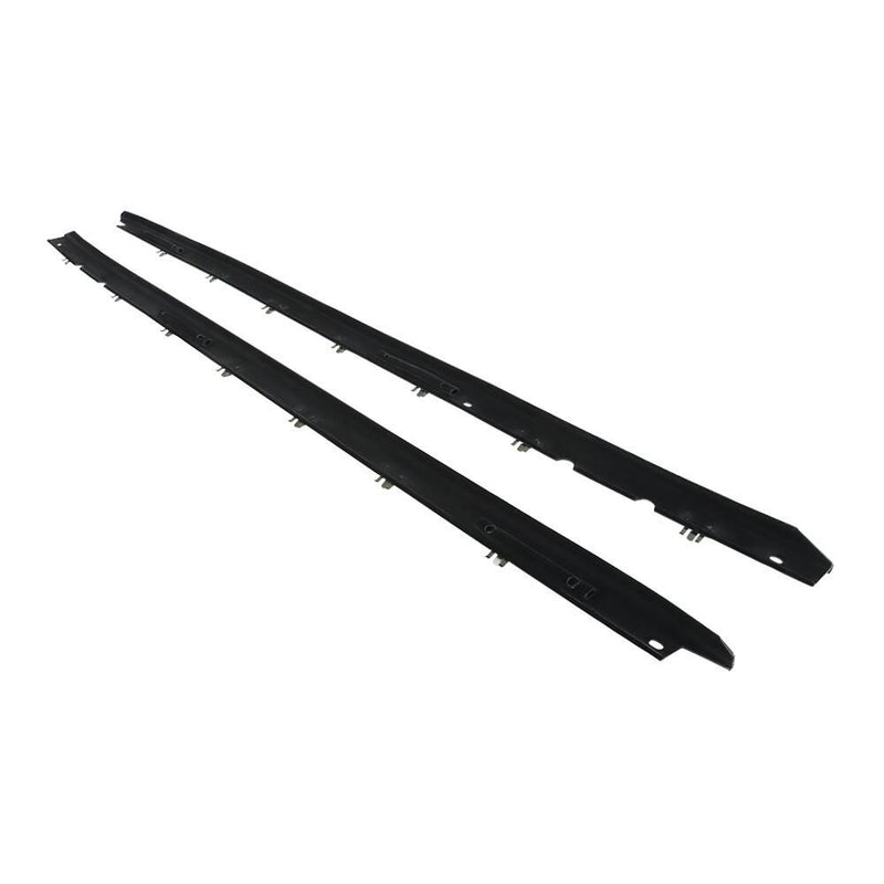 DURAFORCE For Chevy Corvette 1990-1996 4Pcs Black Window Sweep Weatherstrip Felt Seal Kit