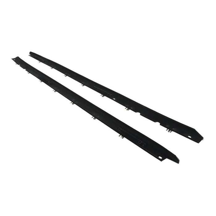 DURAFORCE For Chevy Corvette 1990-1996 4Pcs Black Window Sweep Weatherstrip Felt Seal Kit