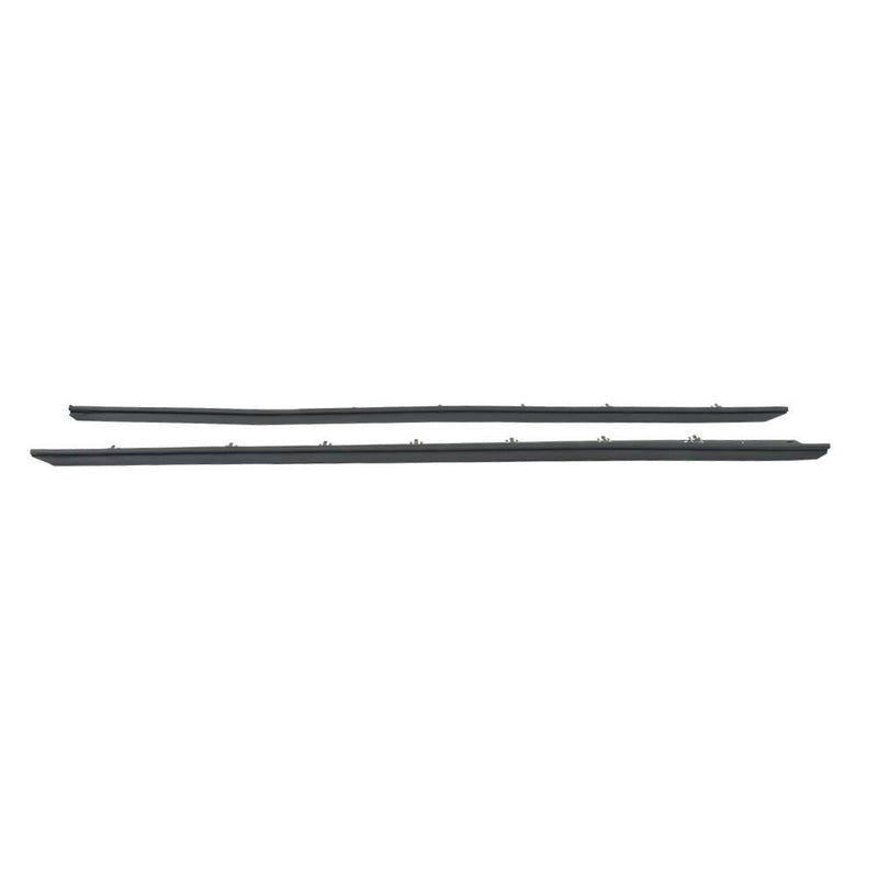 DURAFORCE For Chevy Corvette 1990-1996 4Pcs Black Window Sweep Weatherstrip Felt Seal Kit