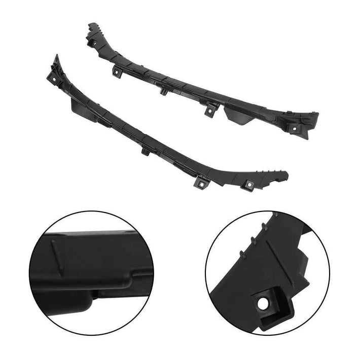 DURAFORCE Front Grille+Radiator Cover+Bumper Lid+4 Bracket For Hyundai Elantra 2017-2018