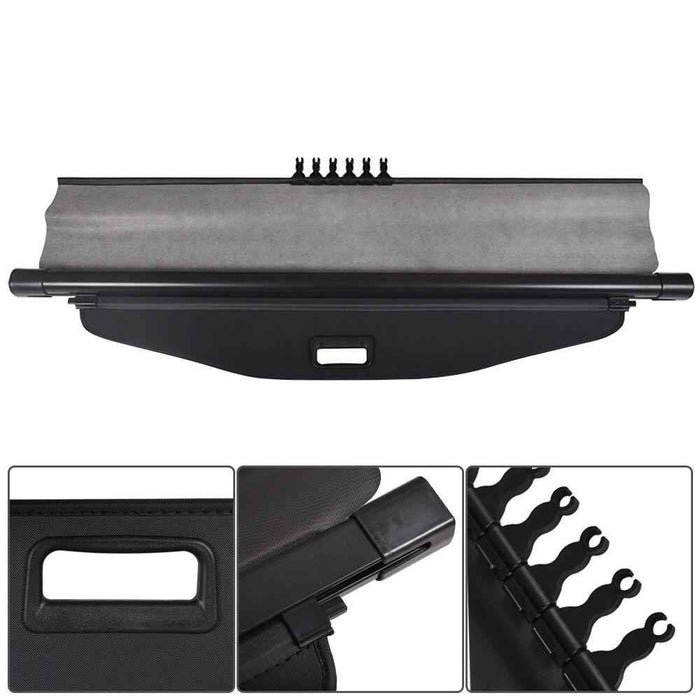 DURAFORCE Rear Cargo Cover For Chevrolet Equinox Security 2010-2017 Trunk Shielding Black