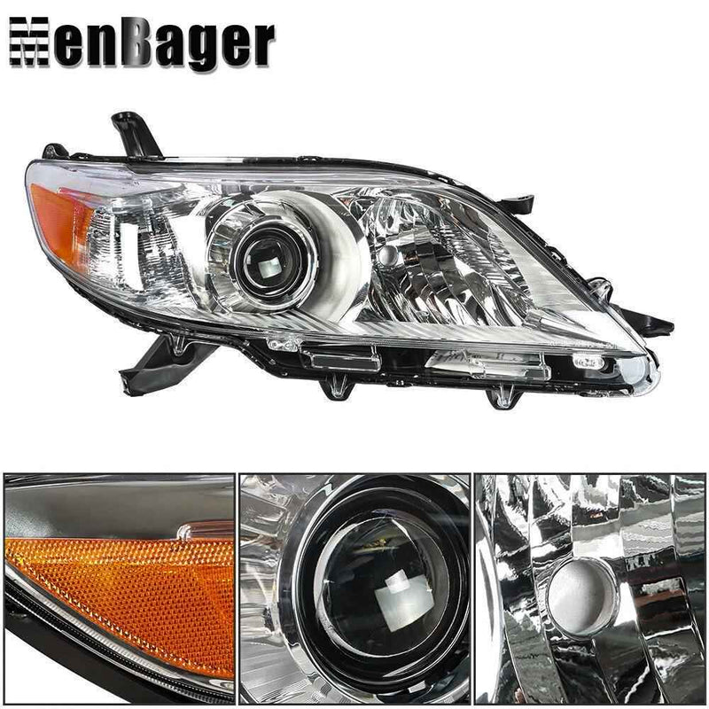 DURAFORCE For 2011-2014-2018-19-2020 Toyota Sienna Right Side Halogen Headlights Assembly