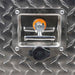 DURAFORCE 24 Inch Aluminum Diamond Plate Tool Underbody Box With T - Handle Latch